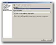 Partition Manager 8.0 local settings window. Check before performing NTFS to FAT convertion. Click the image to enlarge